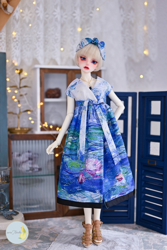 【睡蓮】1/3size カシュクールワンピース 2点set+おまけ付き