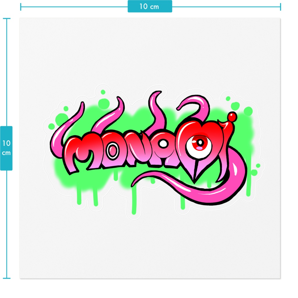 グラフィティアート風ステッカー