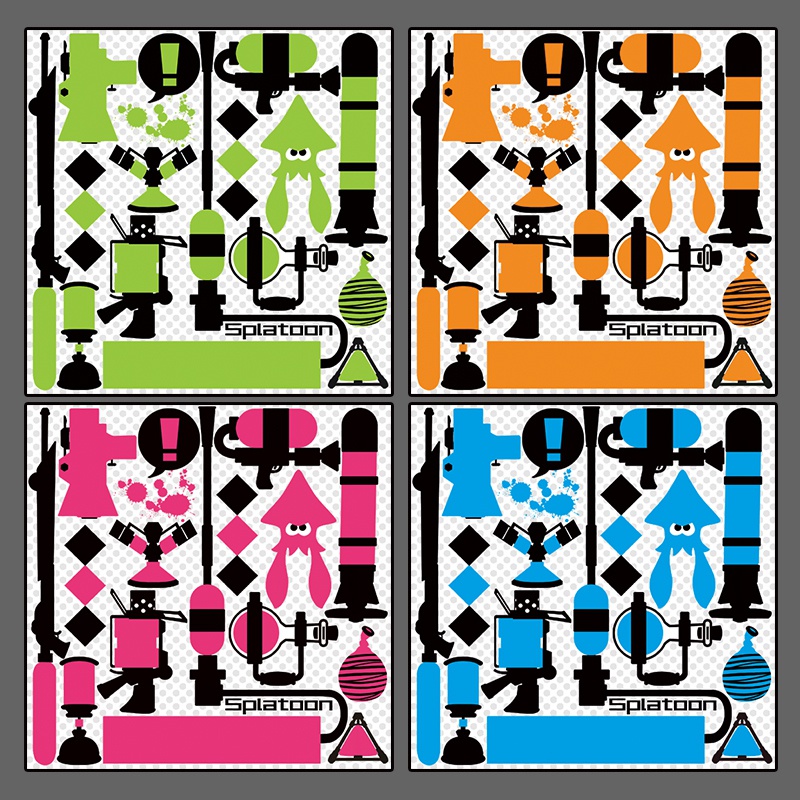 スプラトゥーン ブキ庫缶バッジ