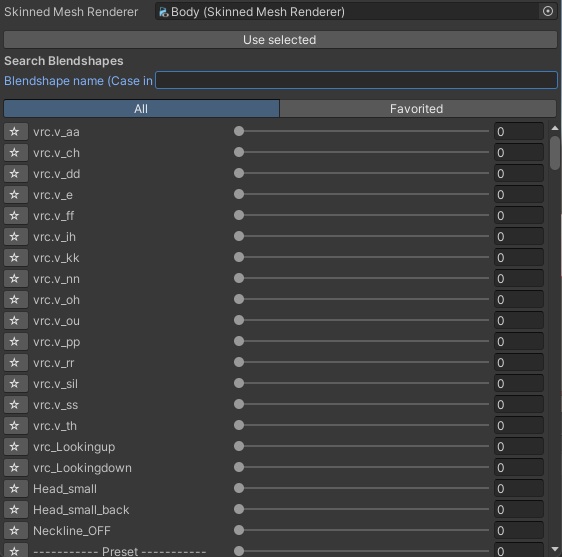 Blendshape Searcher