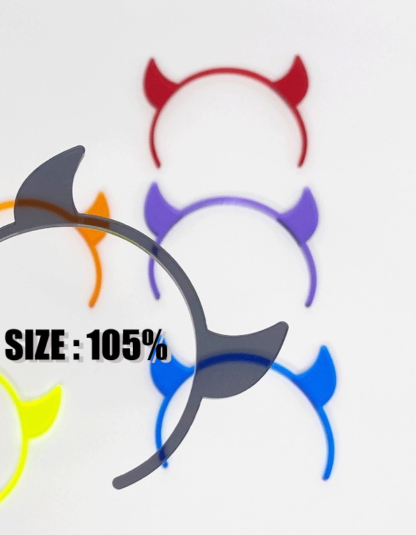 デビルカチューシャ（スケルトン）SIZE：105％