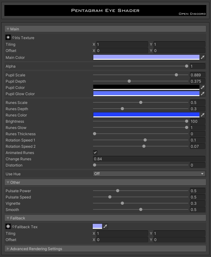 VRChat | Pentagram Eye Shader | ペンタグラム アイ シェーダー