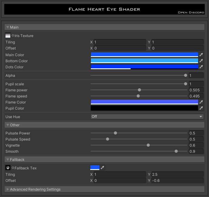 VRChat | Flame Heart Eye Shader | フレイムハートアイシェーダー