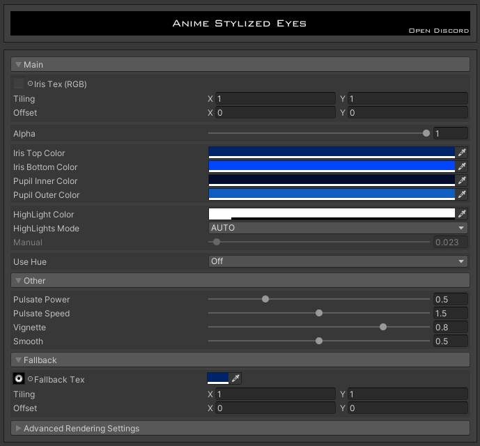 VRChat | Anime Stylized Eyes | アニメの定型化された目