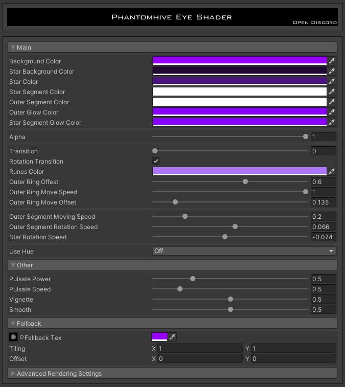 VRChat | Phantomhive Eye Shader | ファントムハイブ アイ シェーダー