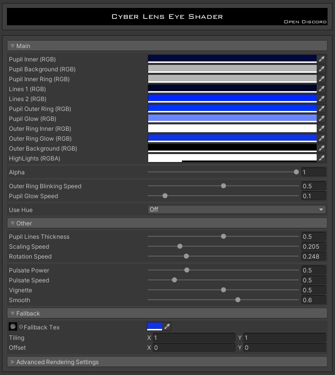VRChat | Cyber Lens Eye Shader | サイバー レンズ アイ シェーダー