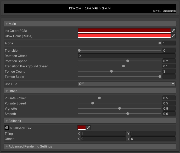 VRChat | Itachi Sharingan Eye Shader | イタチ写輪眼アイシェーダー