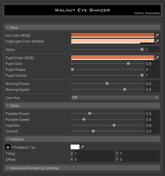 VRChat | Walnut Eye Shader | ウォルナット アイ シェーダー