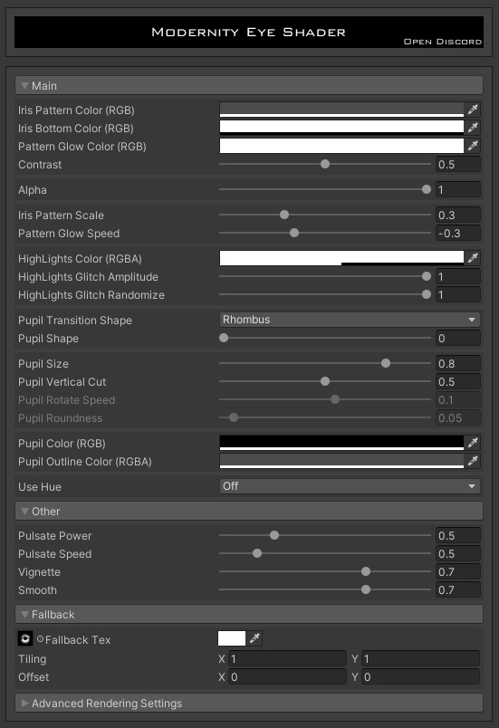 VRChat | Modernity Eye Shader | モダニティアイシェーダー
