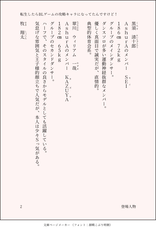 転生したらBLゲームの攻略キャラになってたんですけど!第一章