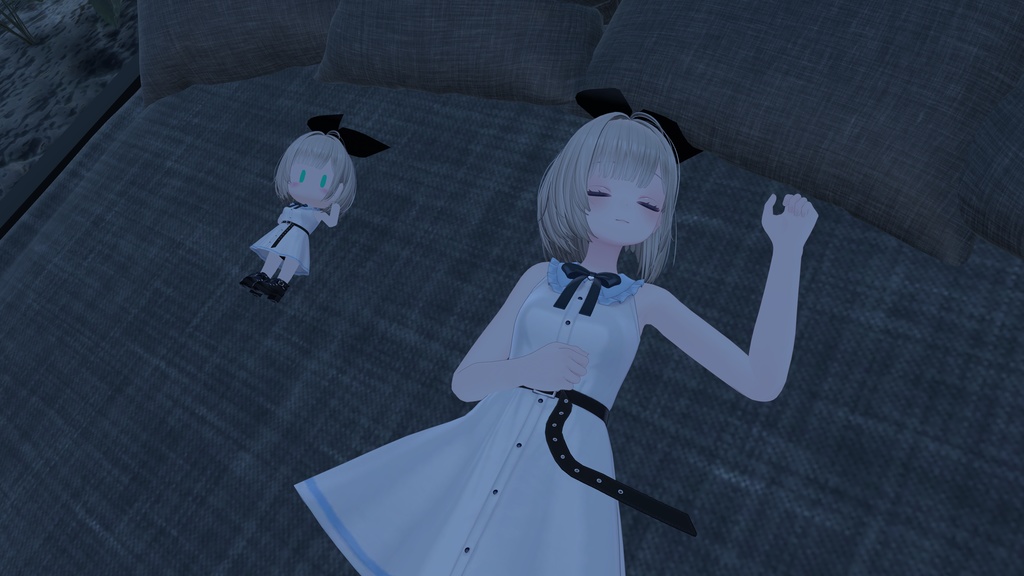 【VRChat用アバターギミック・3Dモデル】おチビといっしょに