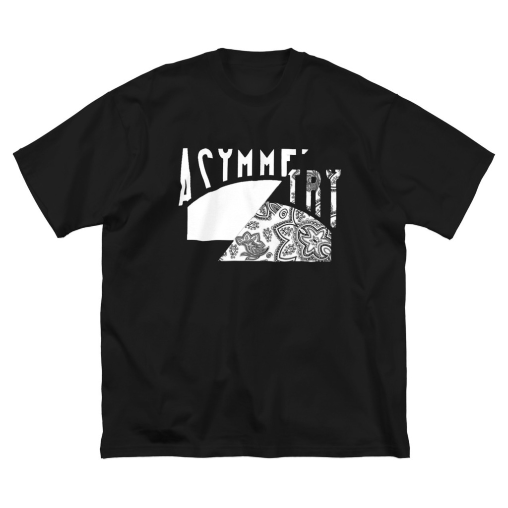 アシンメトリー Tシャツ 黒m アシンメトリー グッズ Booth