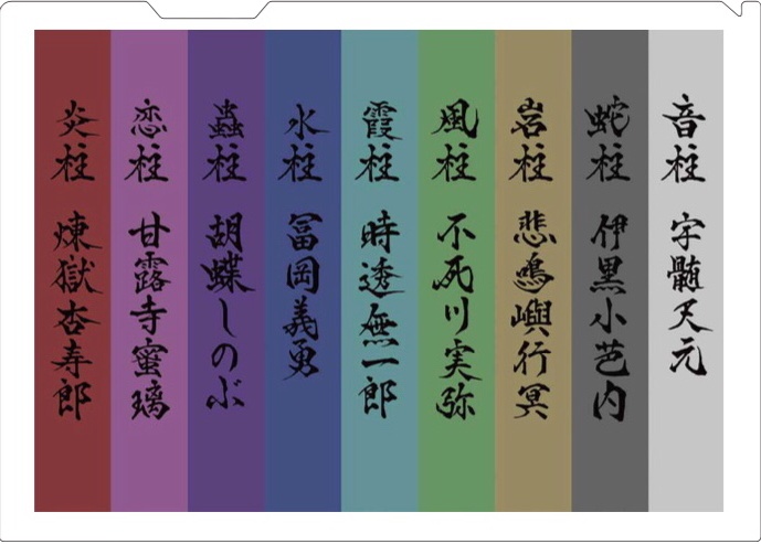 柱クリアファイル