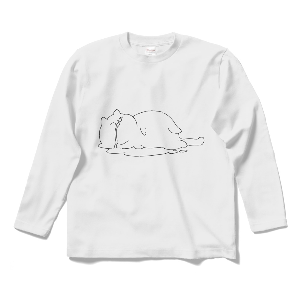 でぶねこ　よだれ　白