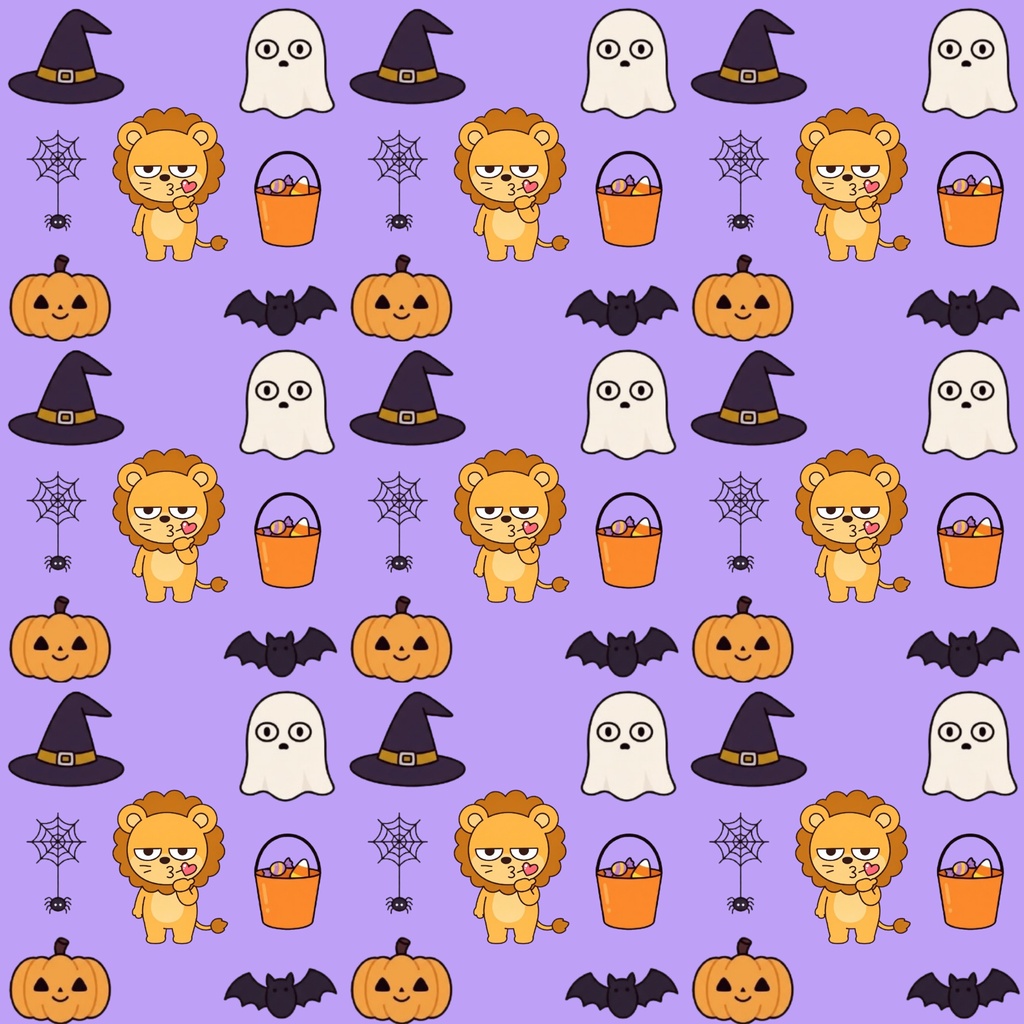 ハロウィン　ライオン　3枚セット　デジタルペーパー