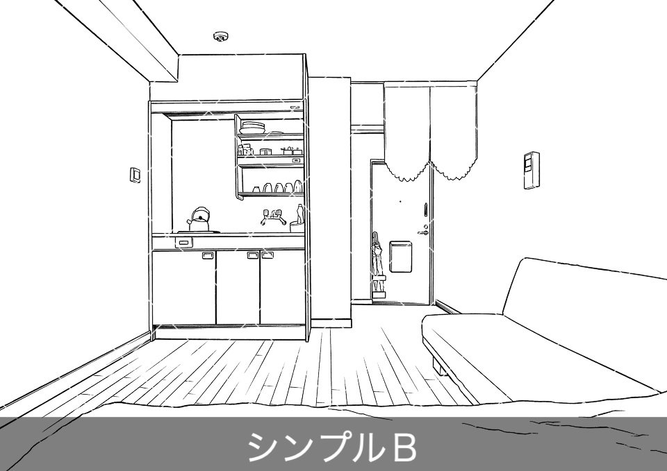 デジタル線画素材集〈アパート・マンション編〉