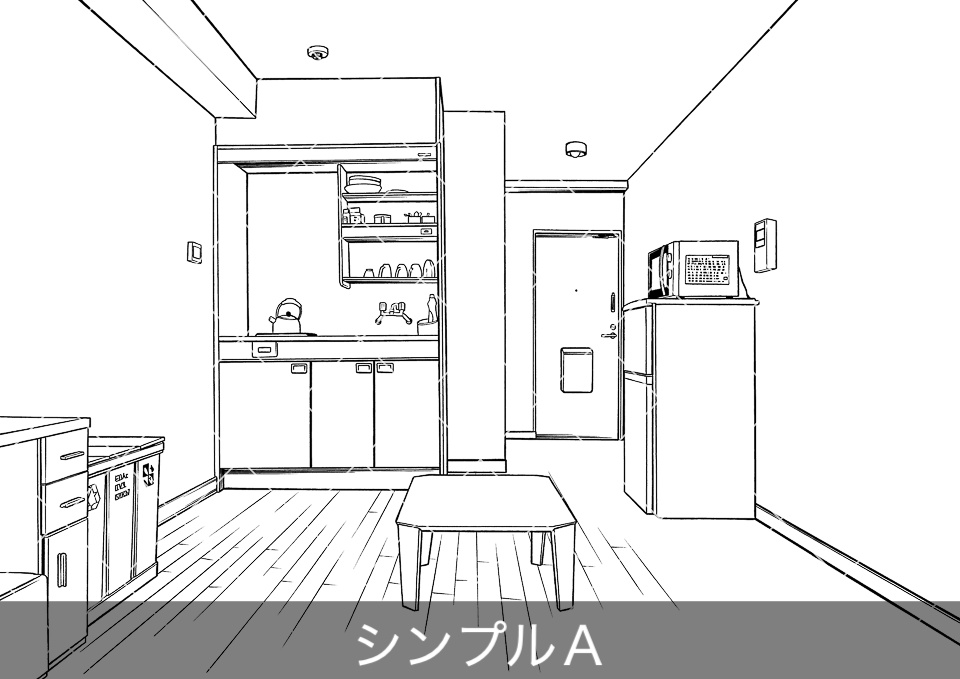 デジタル線画素材集〈アパート・マンション編〉