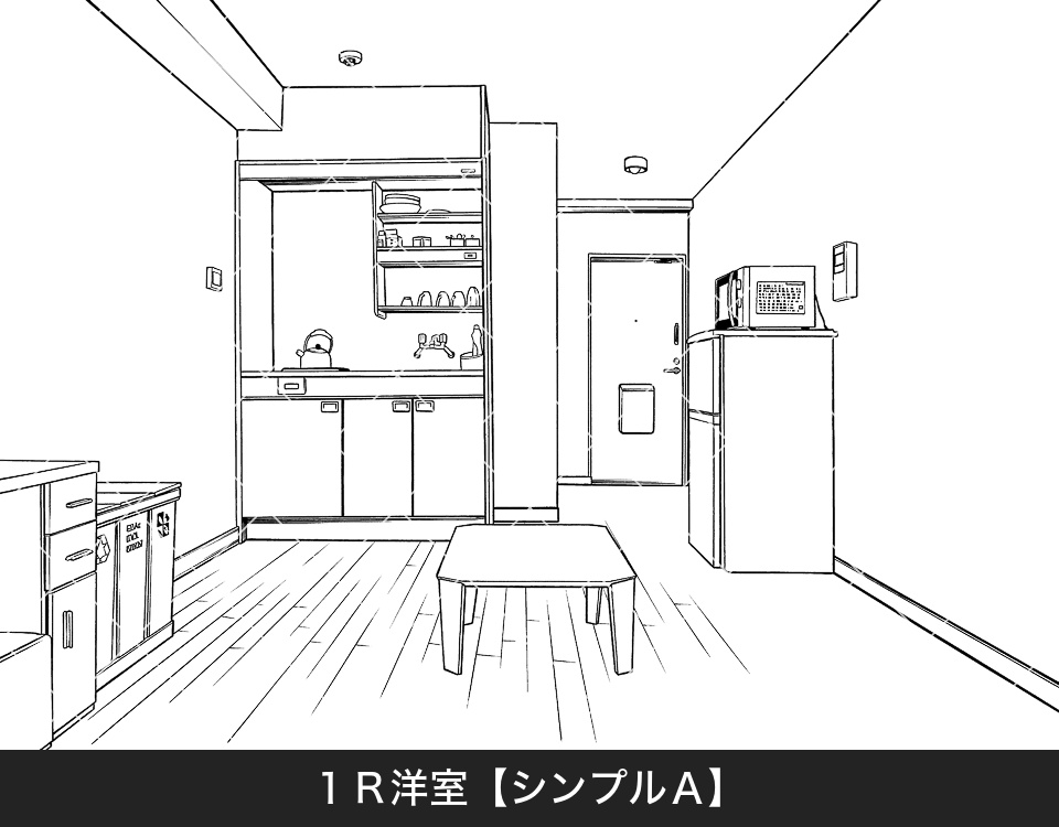 デジタル線画素材集〈アパート・マンション編〉