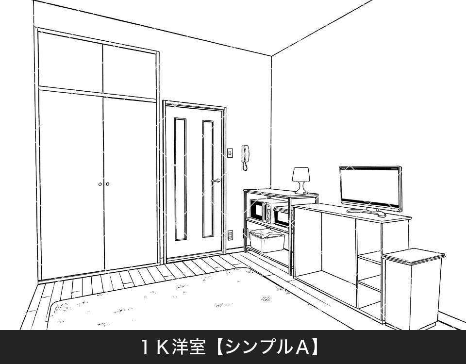 デジタル線画素材集〈アパート・マンション編〉