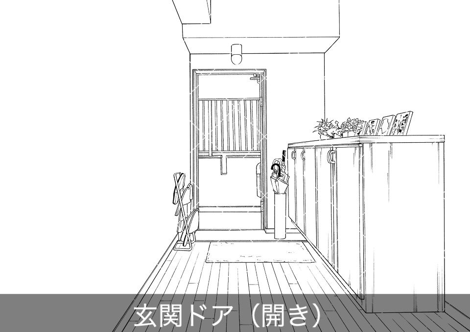 デジタル線画素材集〈アパート・マンション編〉