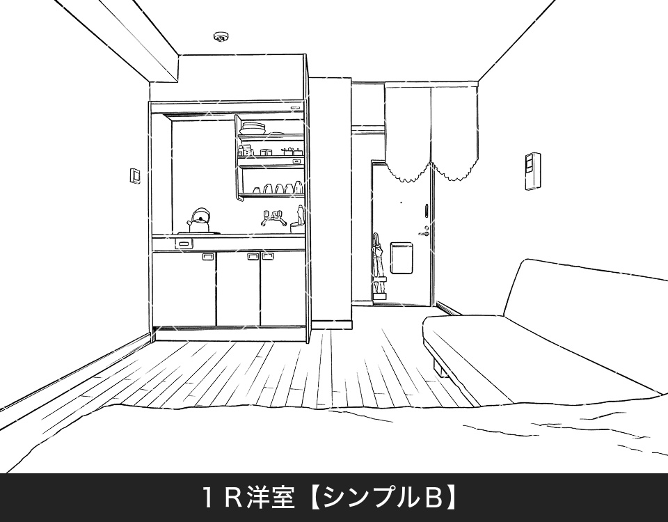 デジタル線画素材集〈アパート・マンション編〉