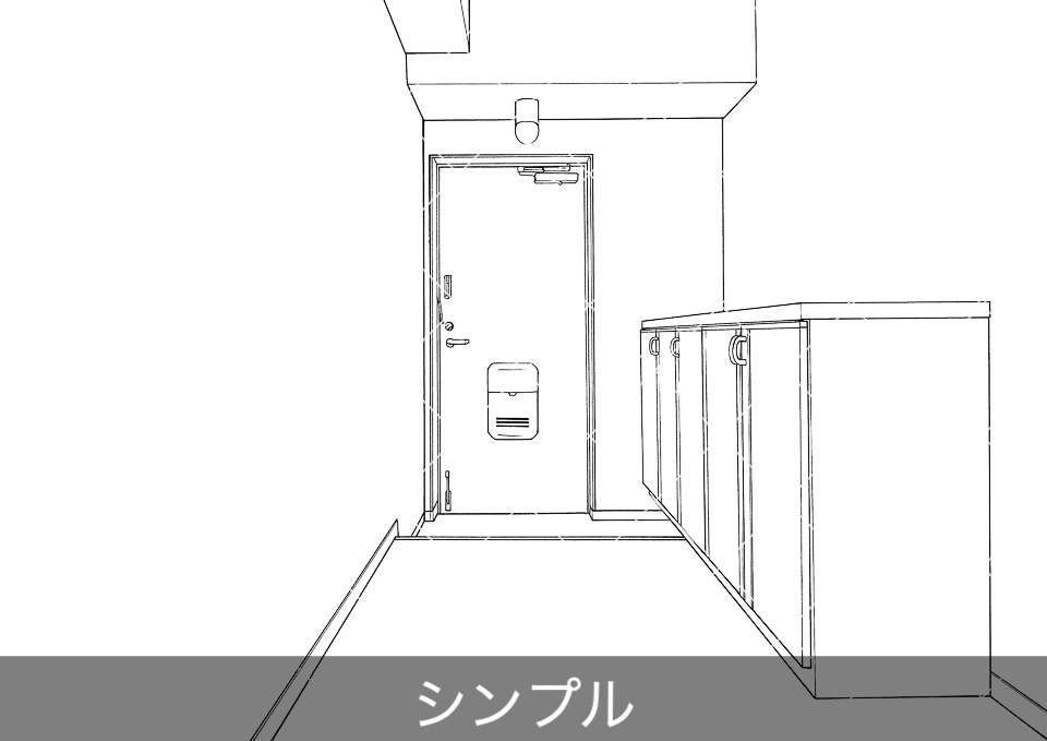 デジタル線画素材集〈アパート・マンション編〉