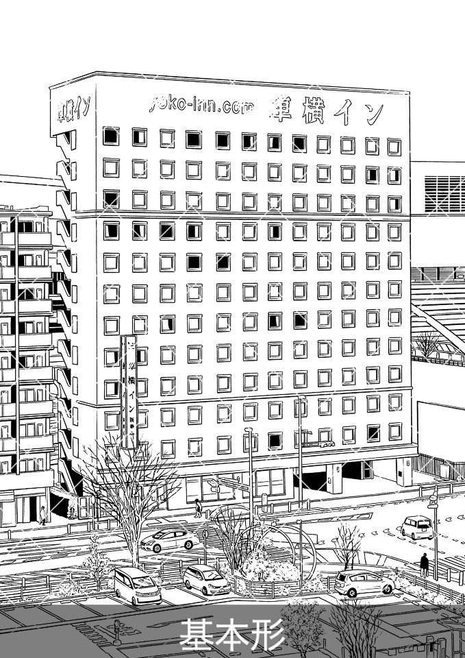 デジタル線画素材集〈お店・施設編 Aセット〉