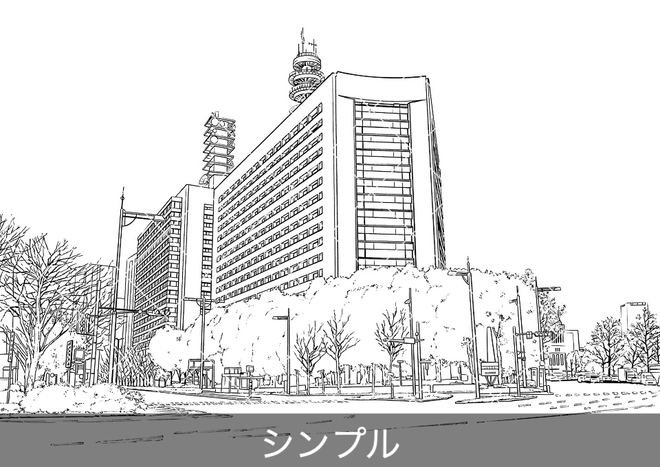 デジタル線画素材集〈お店・施設編 Aセット〉