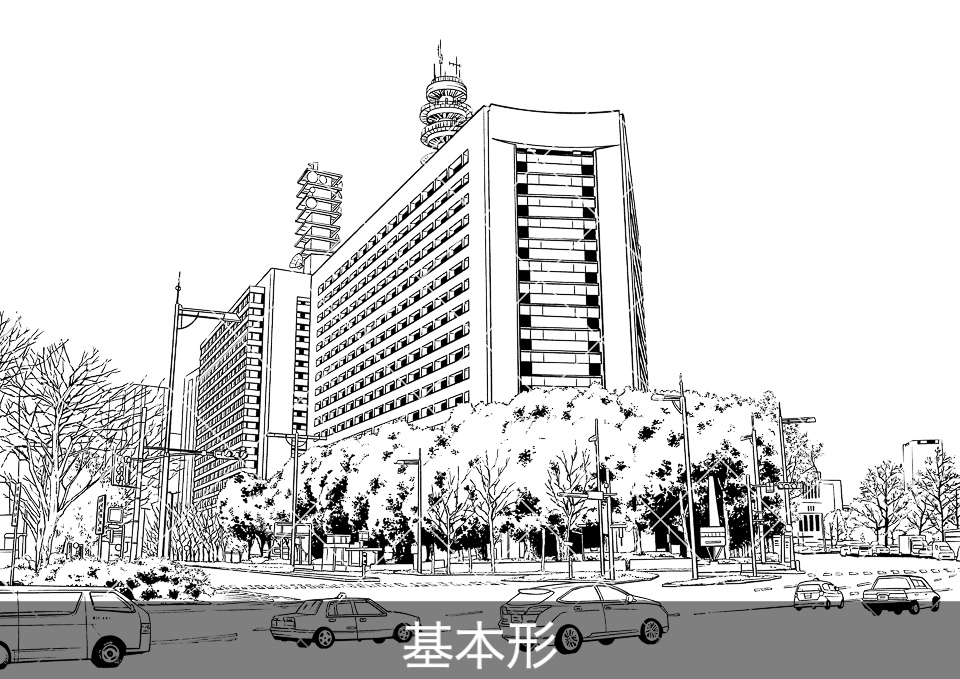 デジタル線画素材集〈お店・施設編 Aセット〉