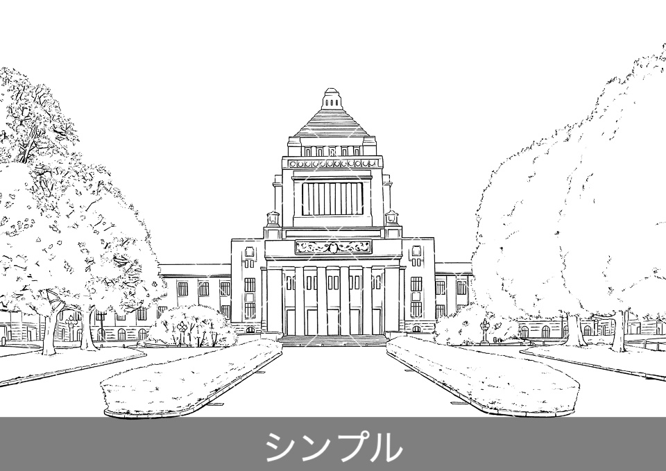 デジタル線画素材集〈お店・施設編 Bセット〉