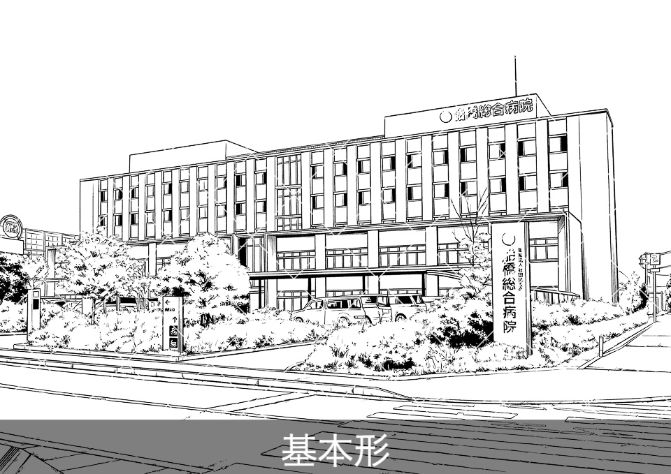 デジタル線画素材集〈お店・施設編 Bセット〉