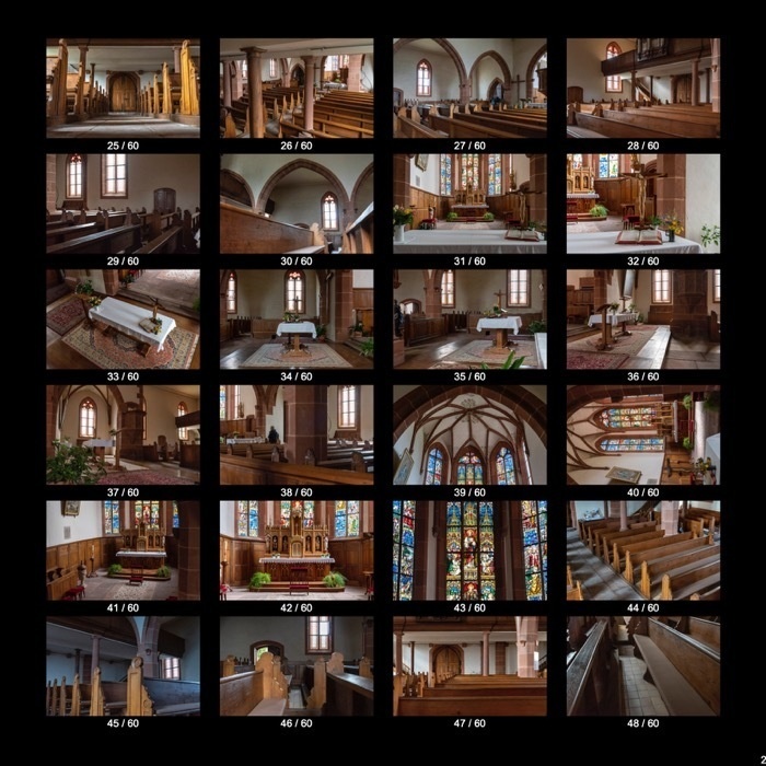 【無料】ブドウ畑に佇む教会内部(60点)