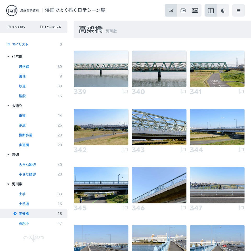漫画背景資料 漫画でよく描く日常シーン集