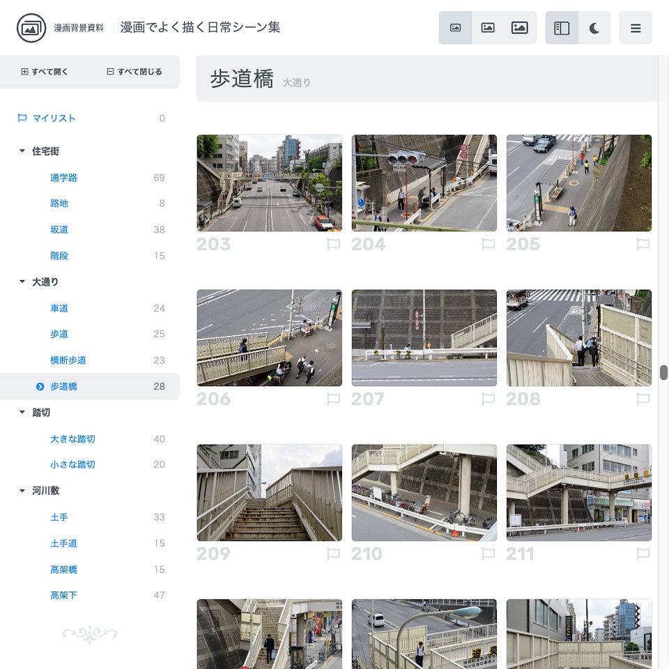 漫画背景資料 漫画でよく描く日常シーン集