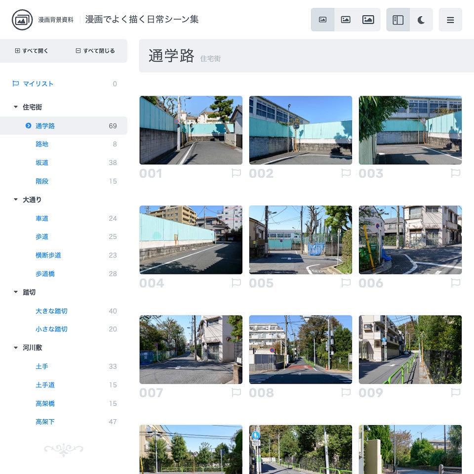 漫画背景資料 漫画でよく描く日常シーン集