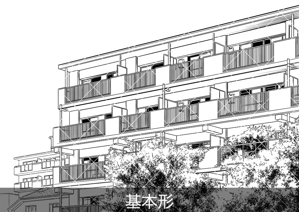 【無料サンプル】デジタル線画素材データ集