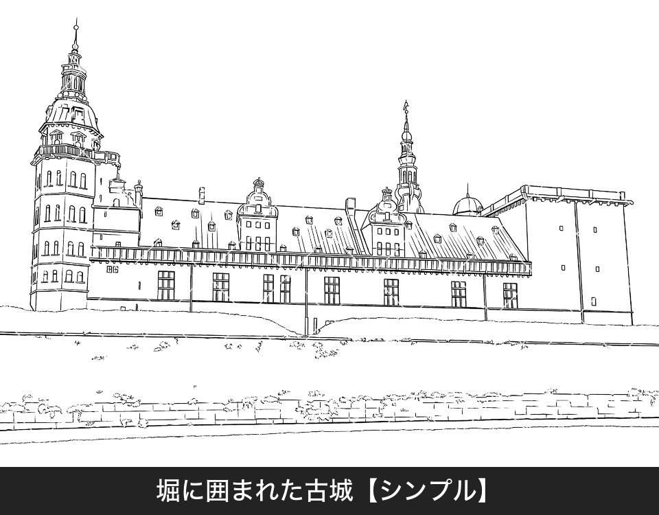 デジタル線画素材集〈教会・古城・旧市街編〉