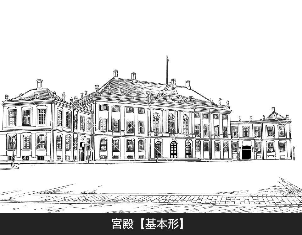 デジタル線画素材集〈教会・古城・旧市街編〉