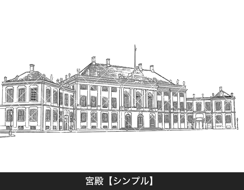 デジタル線画素材集〈教会・古城・旧市街編〉