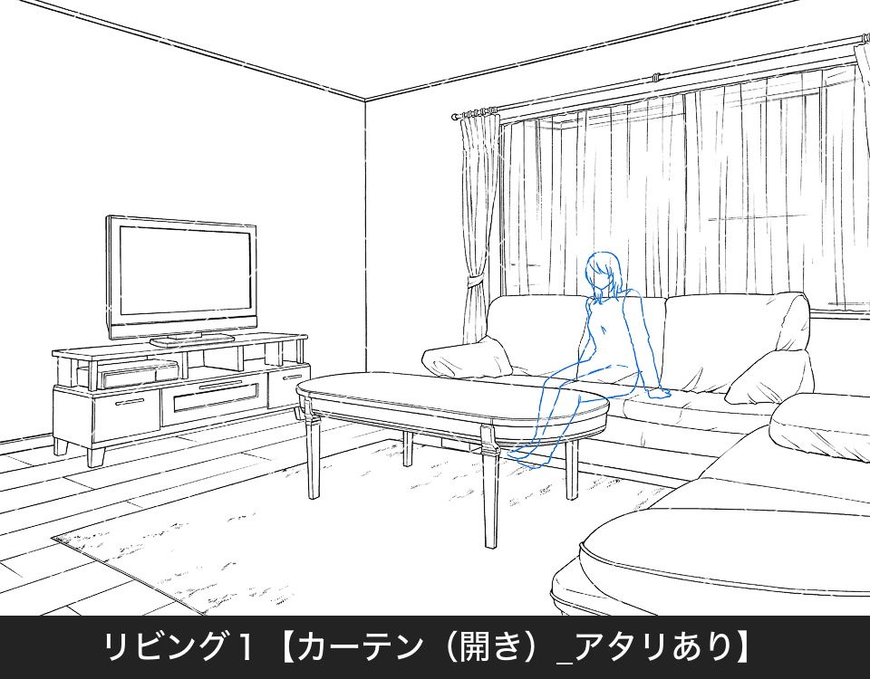 デジタル線画素材集〈一戸建て編 Aセット〉