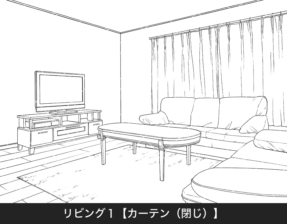デジタル線画素材集〈一戸建て編 Aセット〉