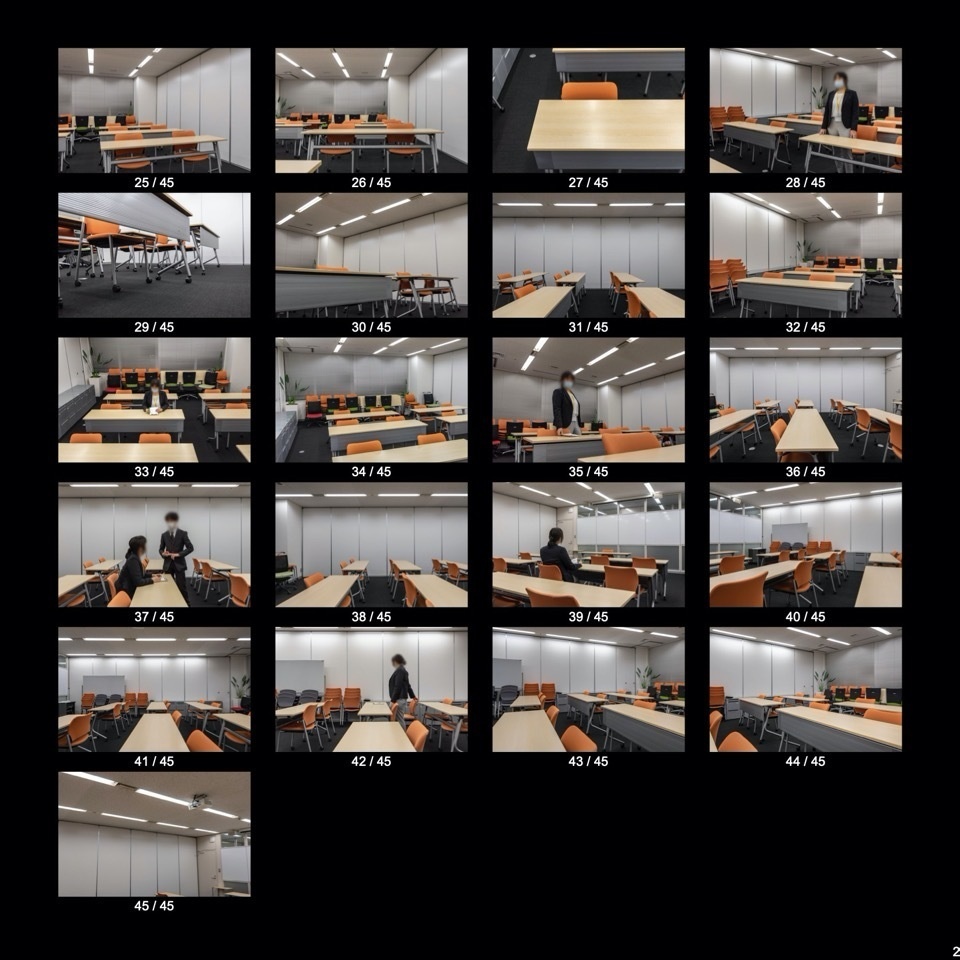 【無料】スクール形式のセミナールーム(45点)