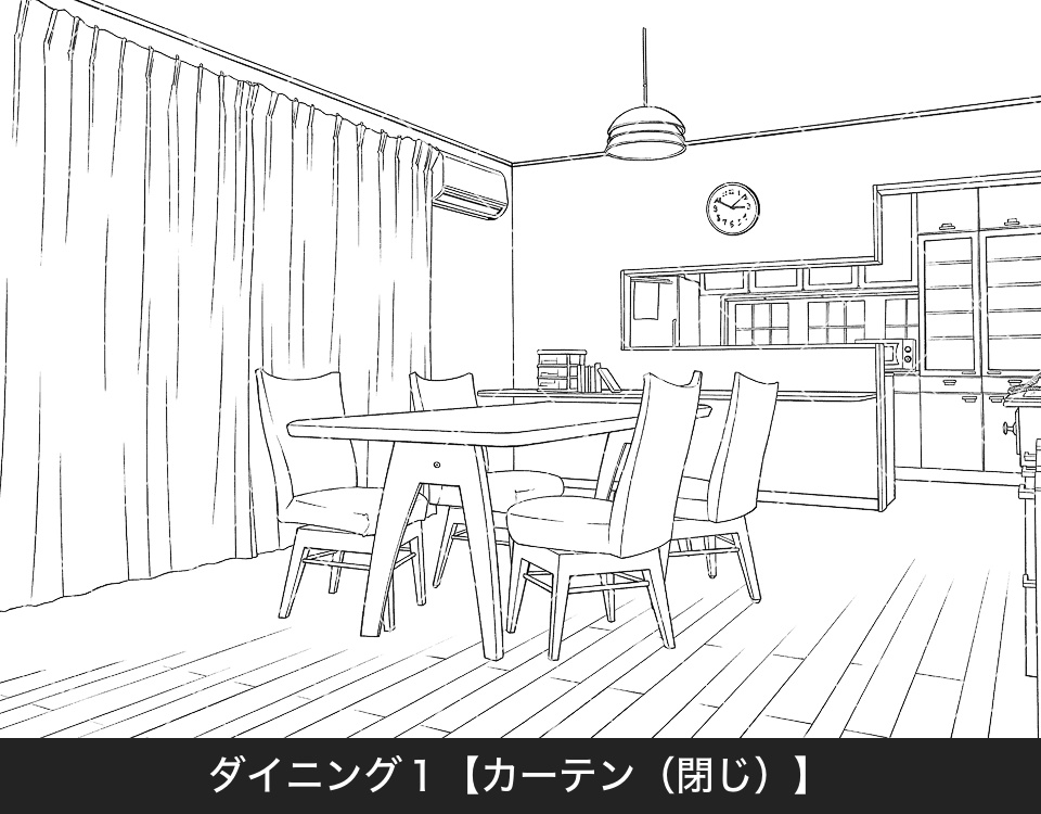 デジタル線画素材集〈一戸建て編 Bセット〉