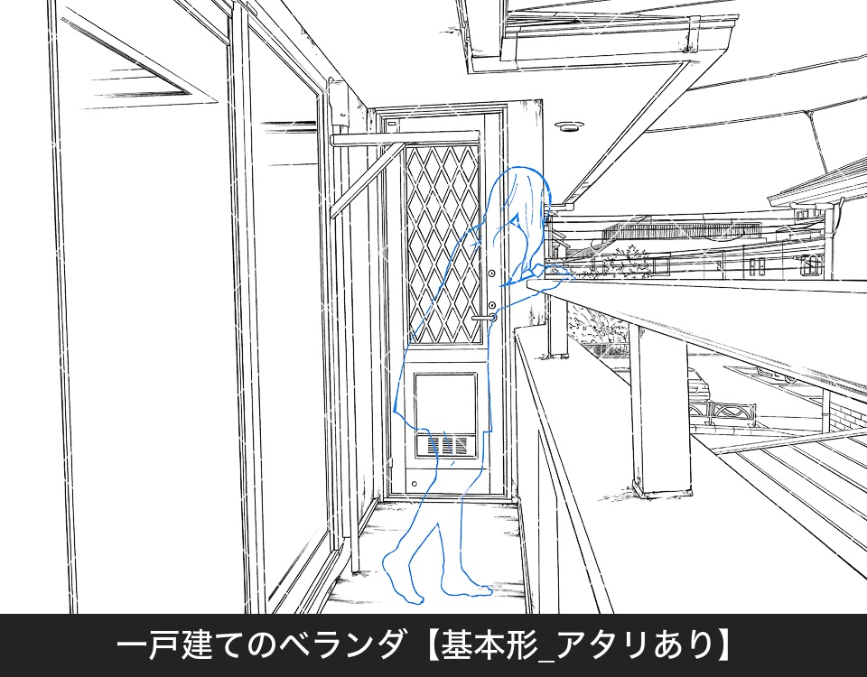 デジタル線画素材集〈一戸建て編 Bセット〉