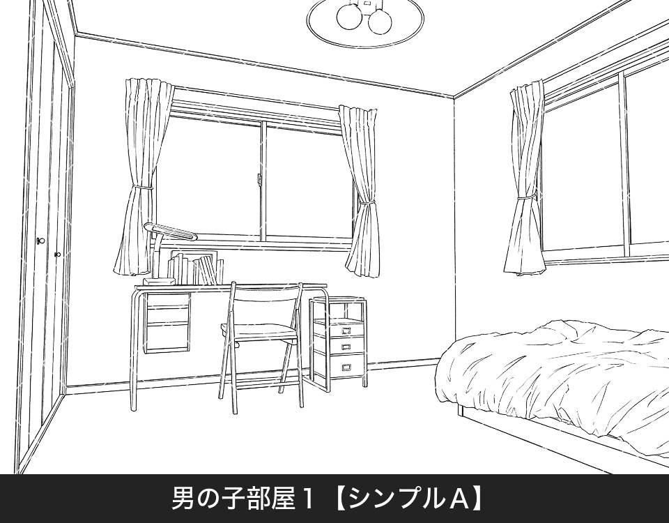 デジタル線画素材集〈一戸建て編 Bセット〉