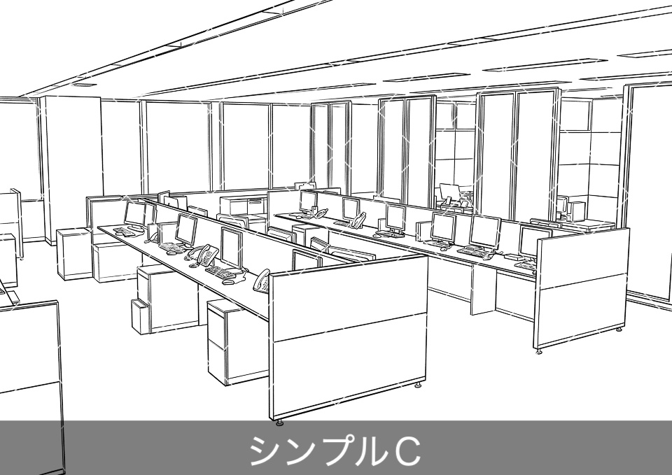 ✨NEW✨【2023夏新刊】デジタル線画素材集〈都会のオフィス編〉