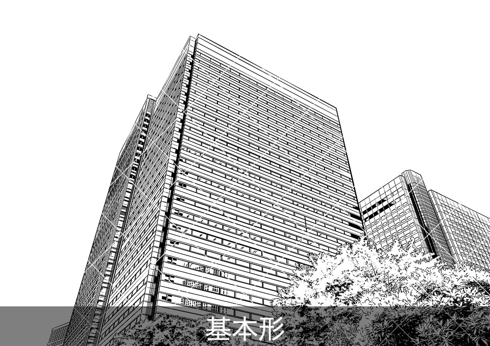 ✨NEW✨【2023夏新刊】デジタル線画素材集〈都会のオフィス編〉