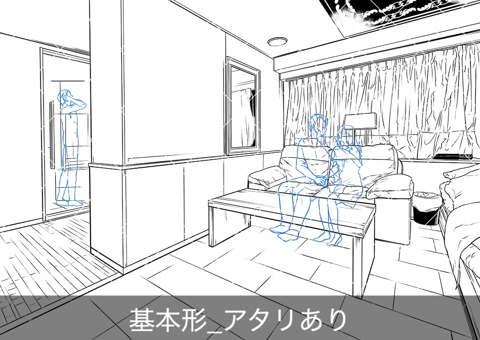 ✨NEW✨【2023冬新刊】デジタル線画素材集〈ラブホテル編〉