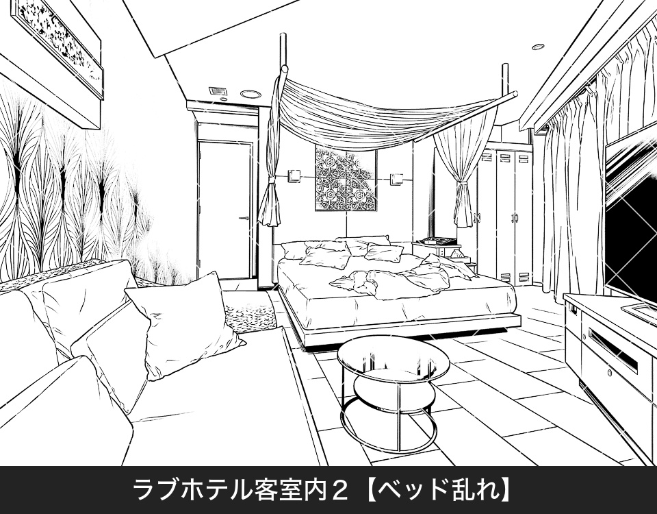 デジタル線画素材集〈ラブホテル編〉