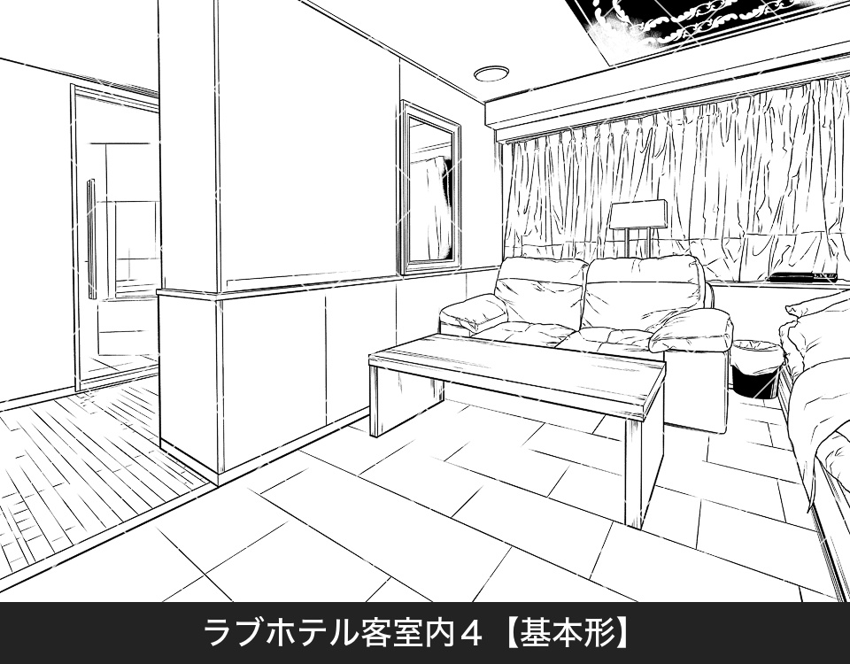 デジタル線画素材集〈ラブホテル編〉
